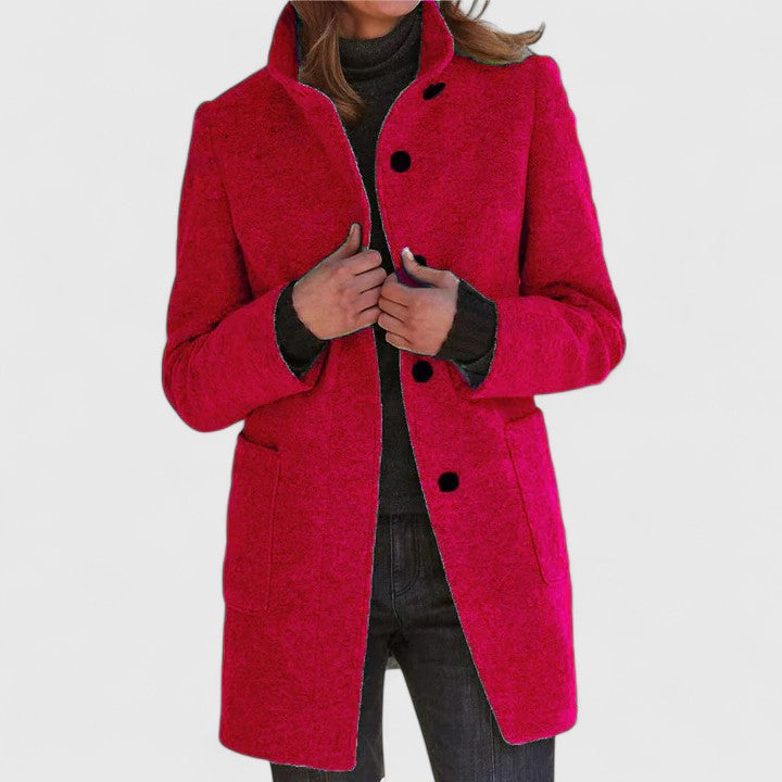 Elena – Classic Wool-Blend Coat
