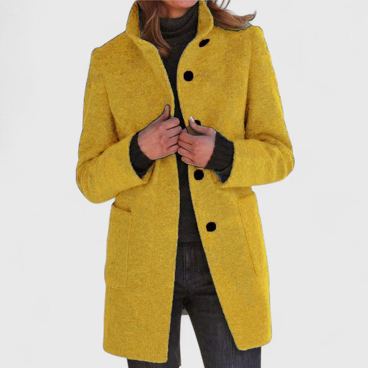 Elena – Classic Wool-Blend Coat