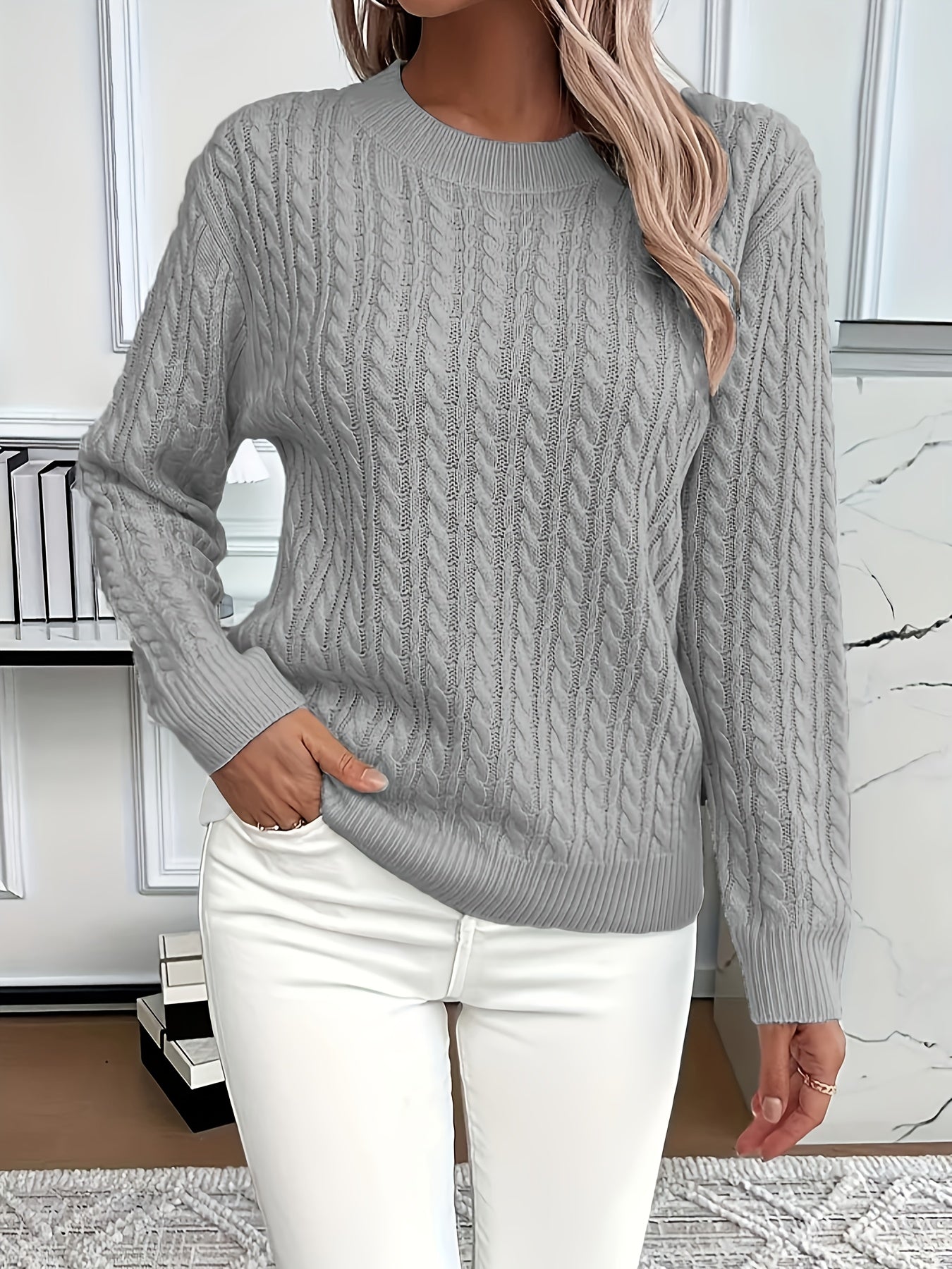 Juliette™ | Cozy Cable Knit Sweater