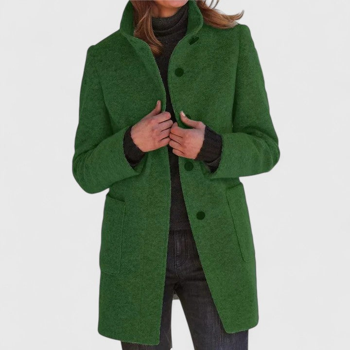 Elena – Classic Wool-Blend Coat