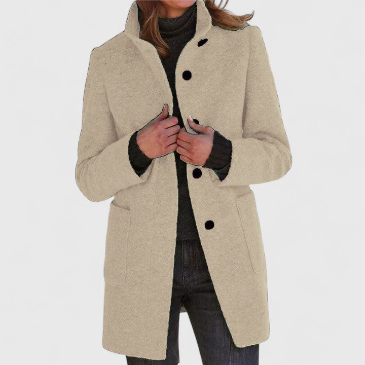 Elena – Classic Wool-Blend Coat