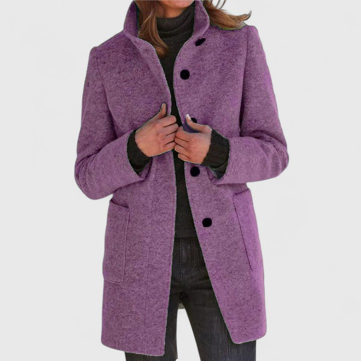 Elena – Classic Wool-Blend Coat