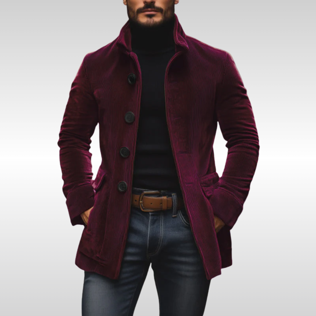 William™ | Ribbed High-Elegance Coat