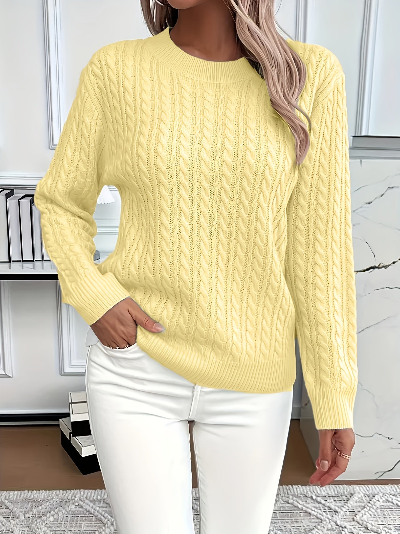 Juliette™ | Cozy Cable Knit Sweater