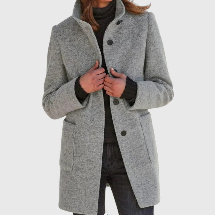 Elena – Classic Wool-Blend Coat