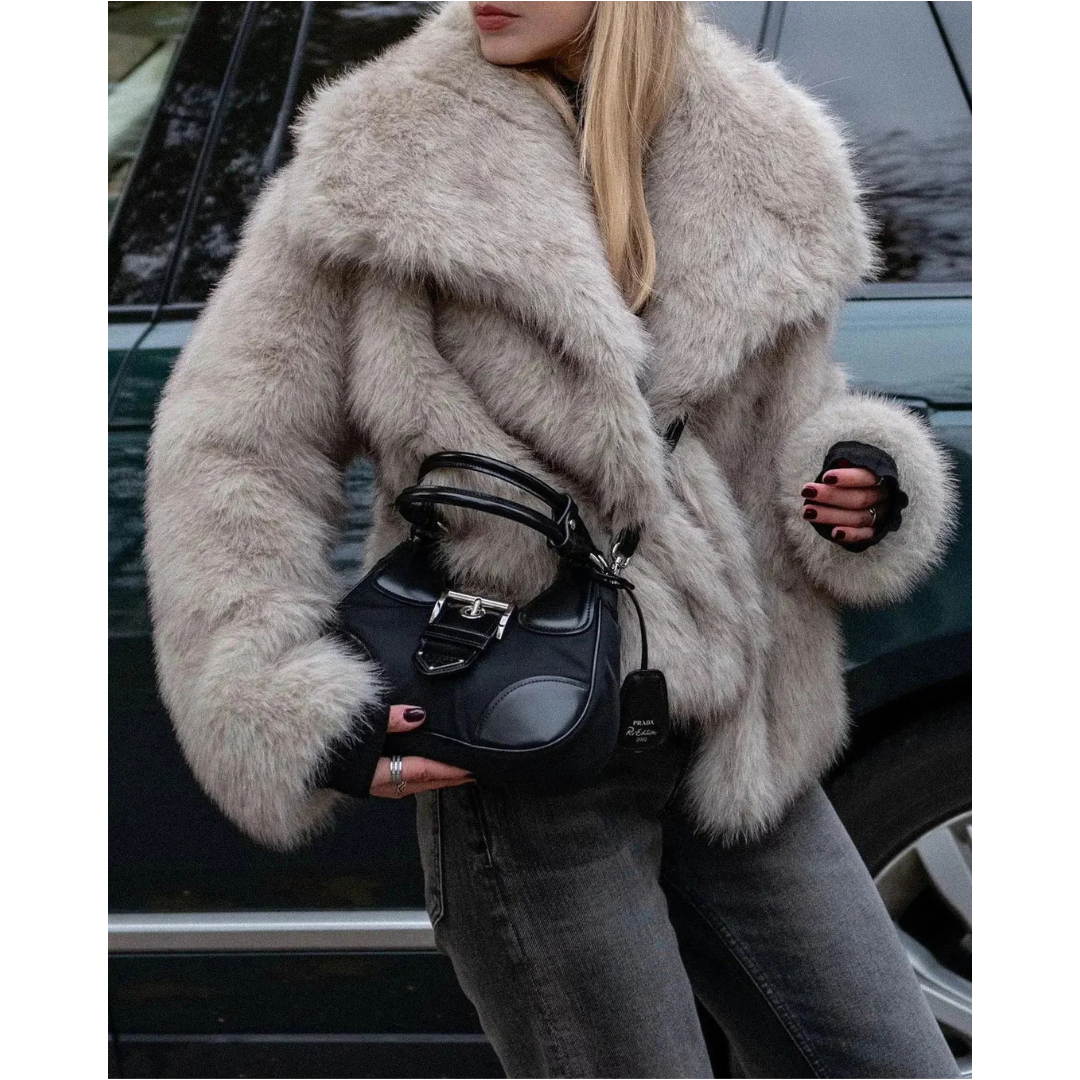 Santier® | Premium Faux Fur Coat