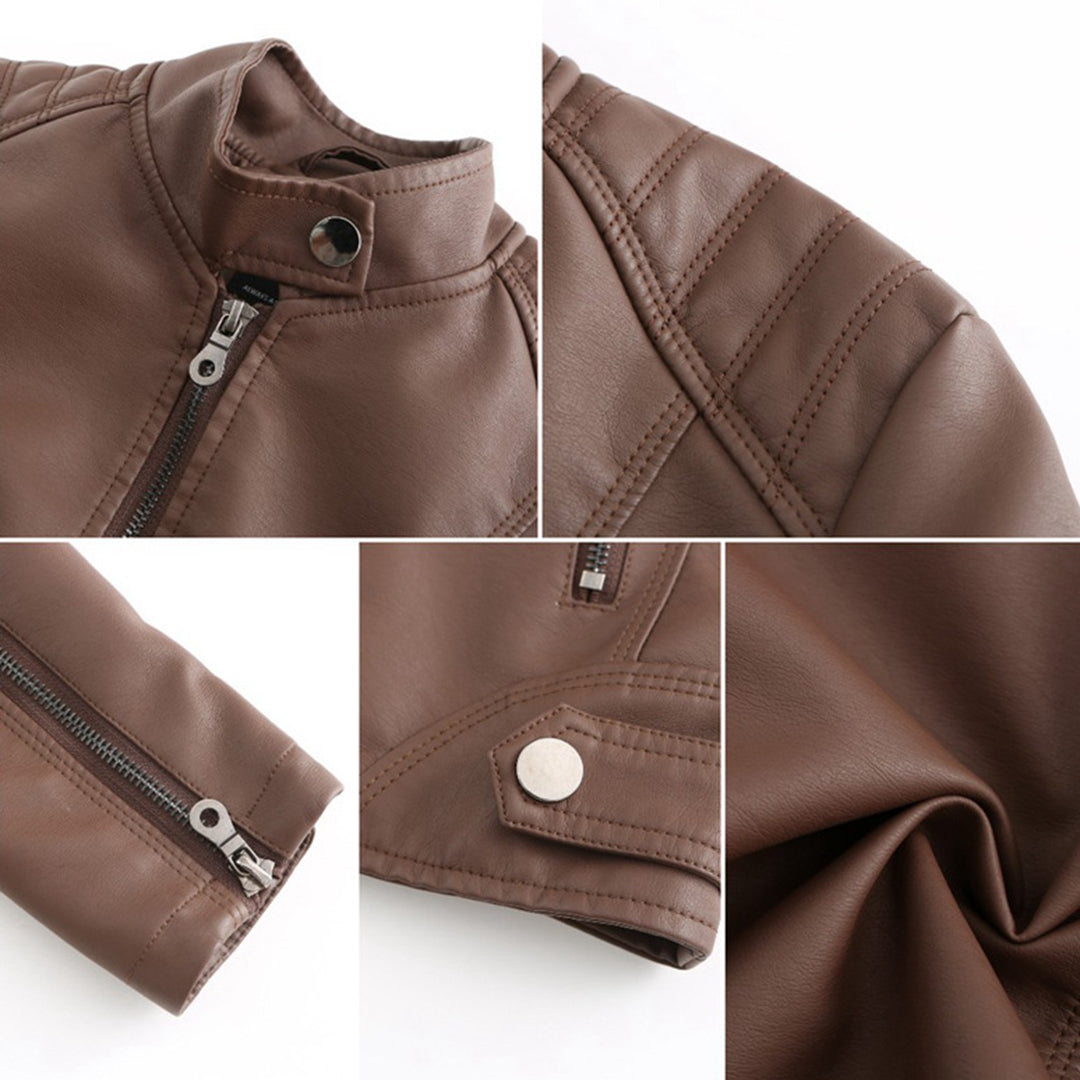 Seraphine™ | Elegant Leather Jacket