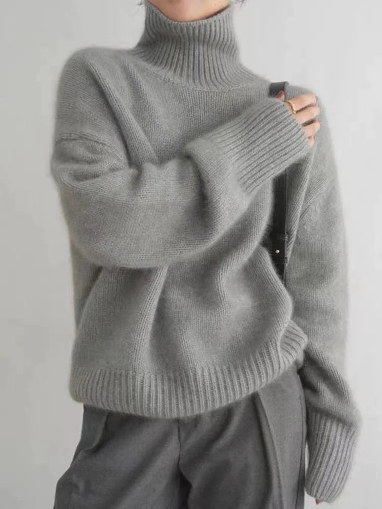 Isabella™ | High Neck Cashmere Sweater