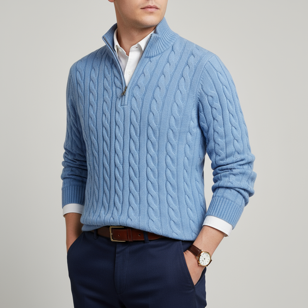 Noah™ | Casual Zip Neck Knit