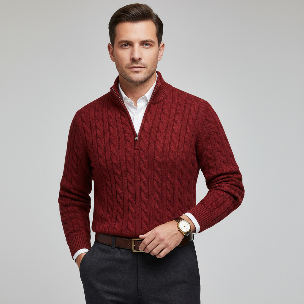 Noah™ | Casual Zip Neck Knit