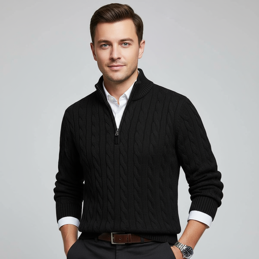 Noah™ | Casual Zip Neck Knit