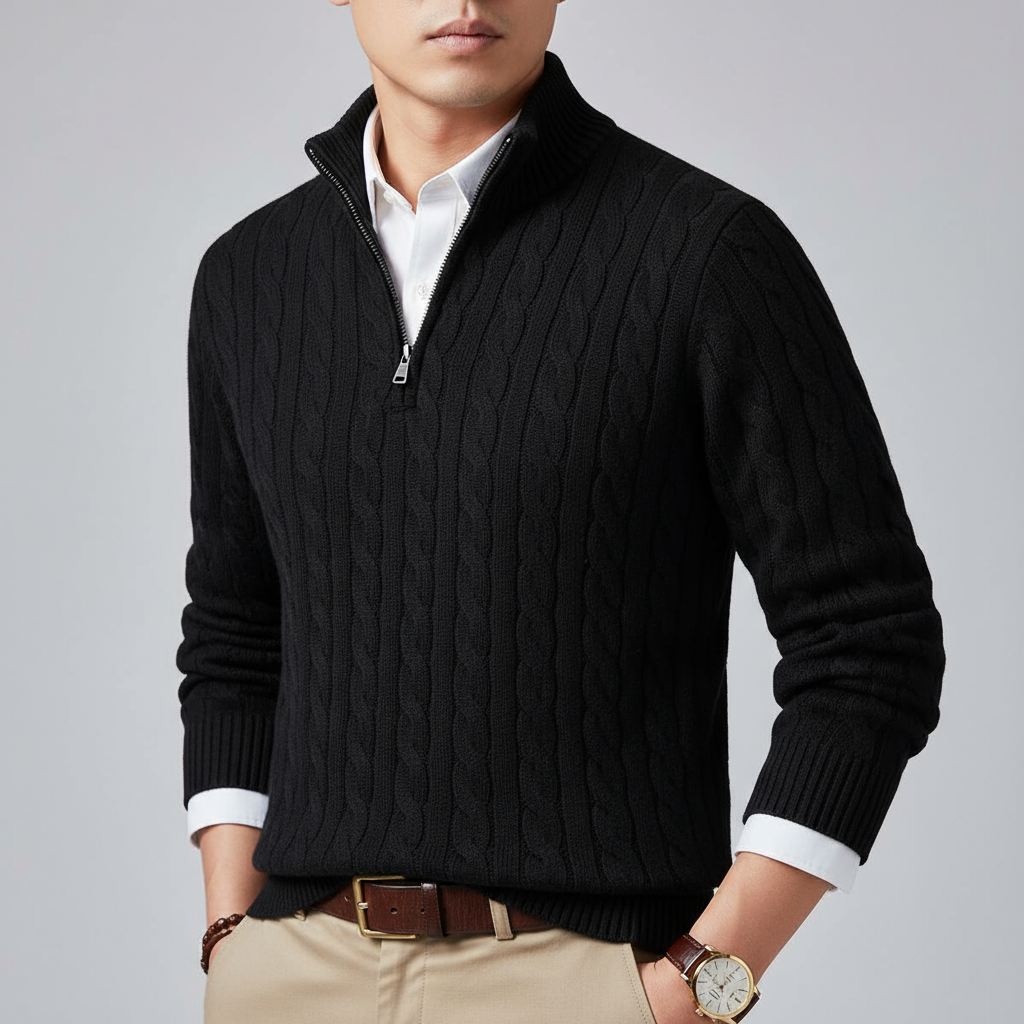 Noah™ | Casual Zip Neck Knit