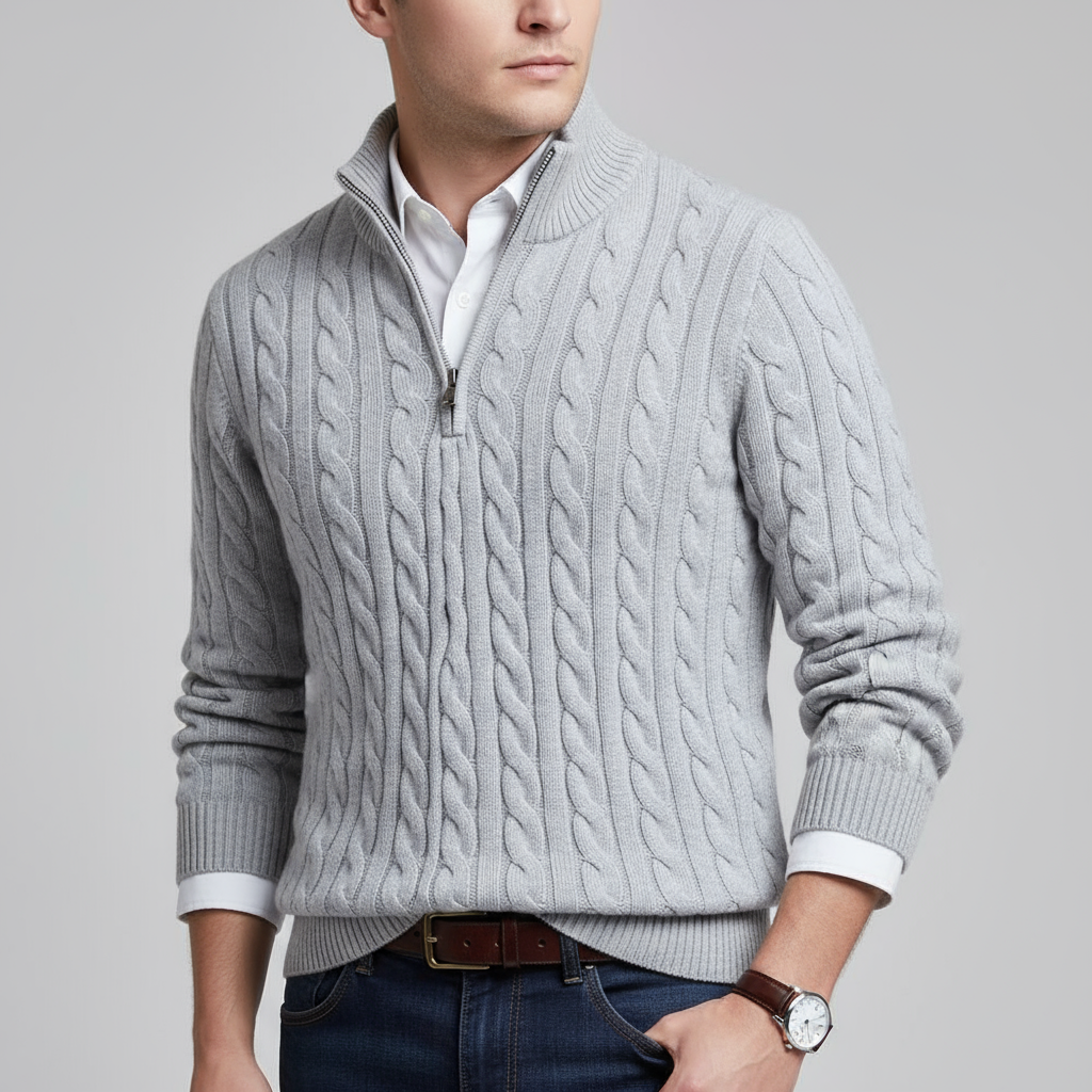 Noah™ | Casual Zip Neck Knit