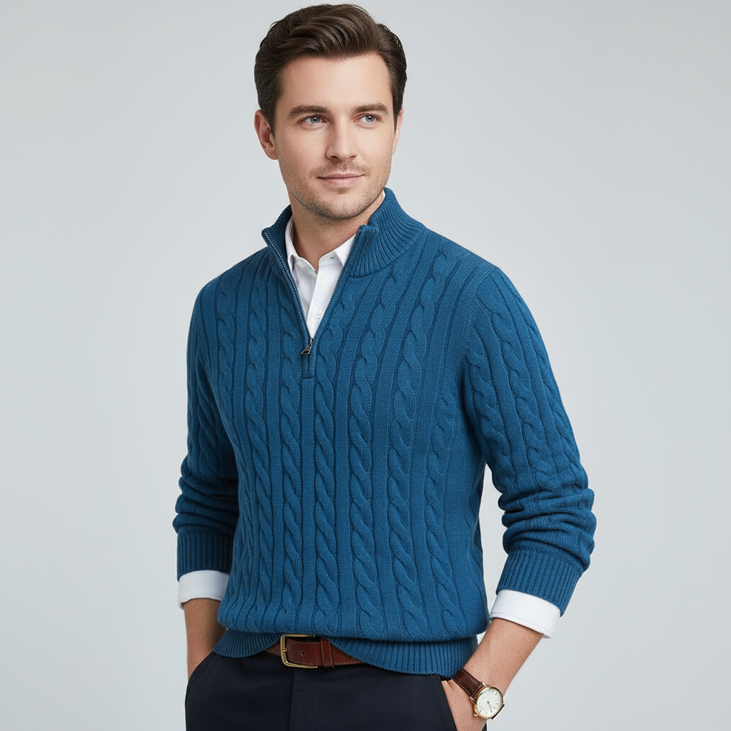 Noah™ | Casual Zip Neck Knit