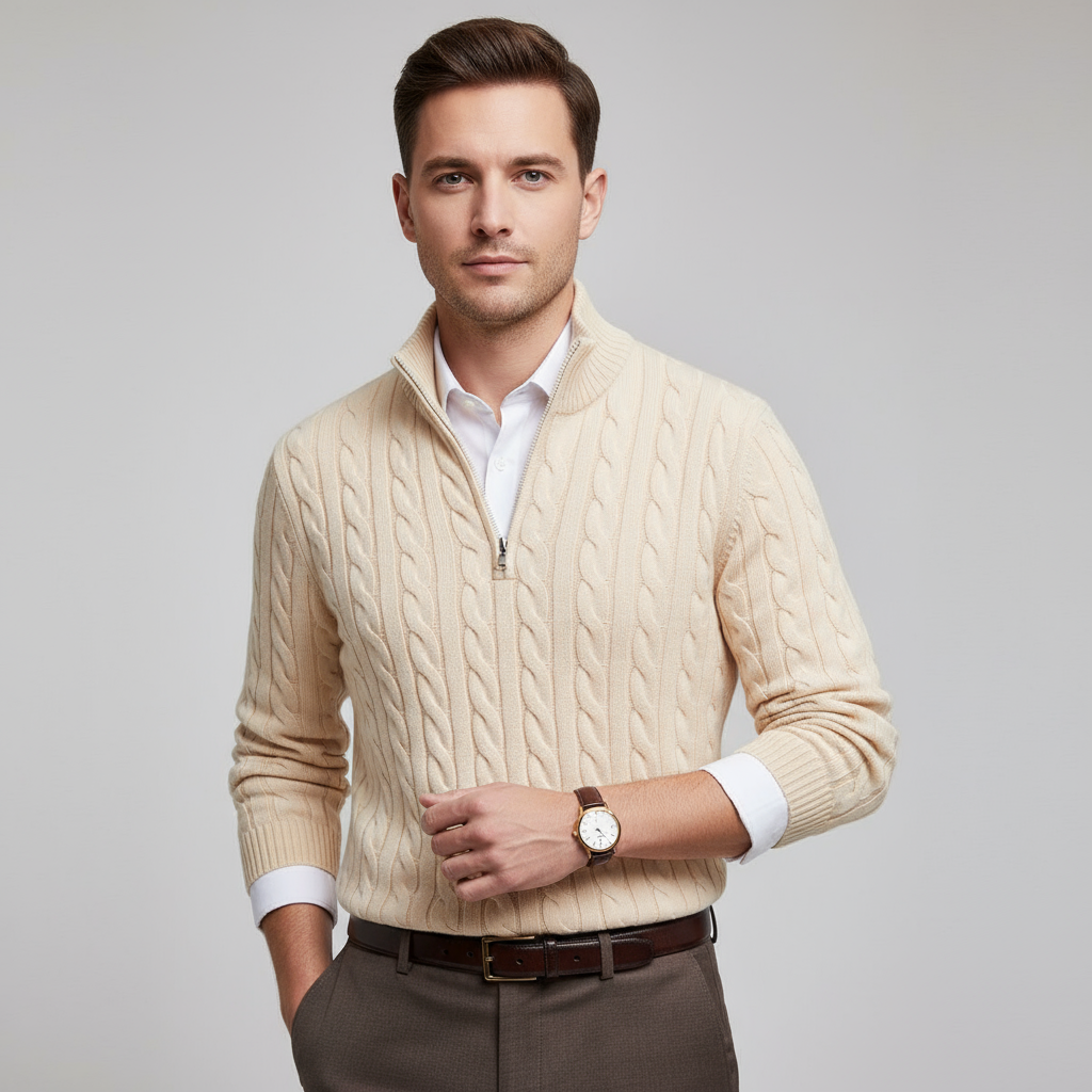 Noah™ | Casual Zip Neck Knit