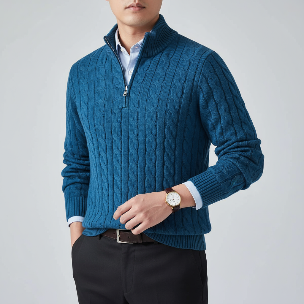 Noah™ | Casual Zip Neck Knit