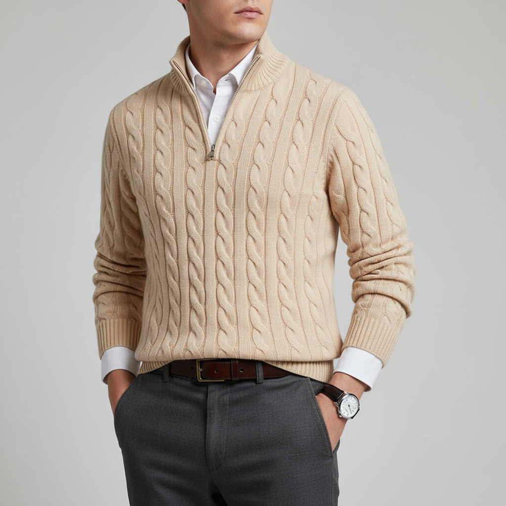 Noah™ | Casual Zip Neck Knit