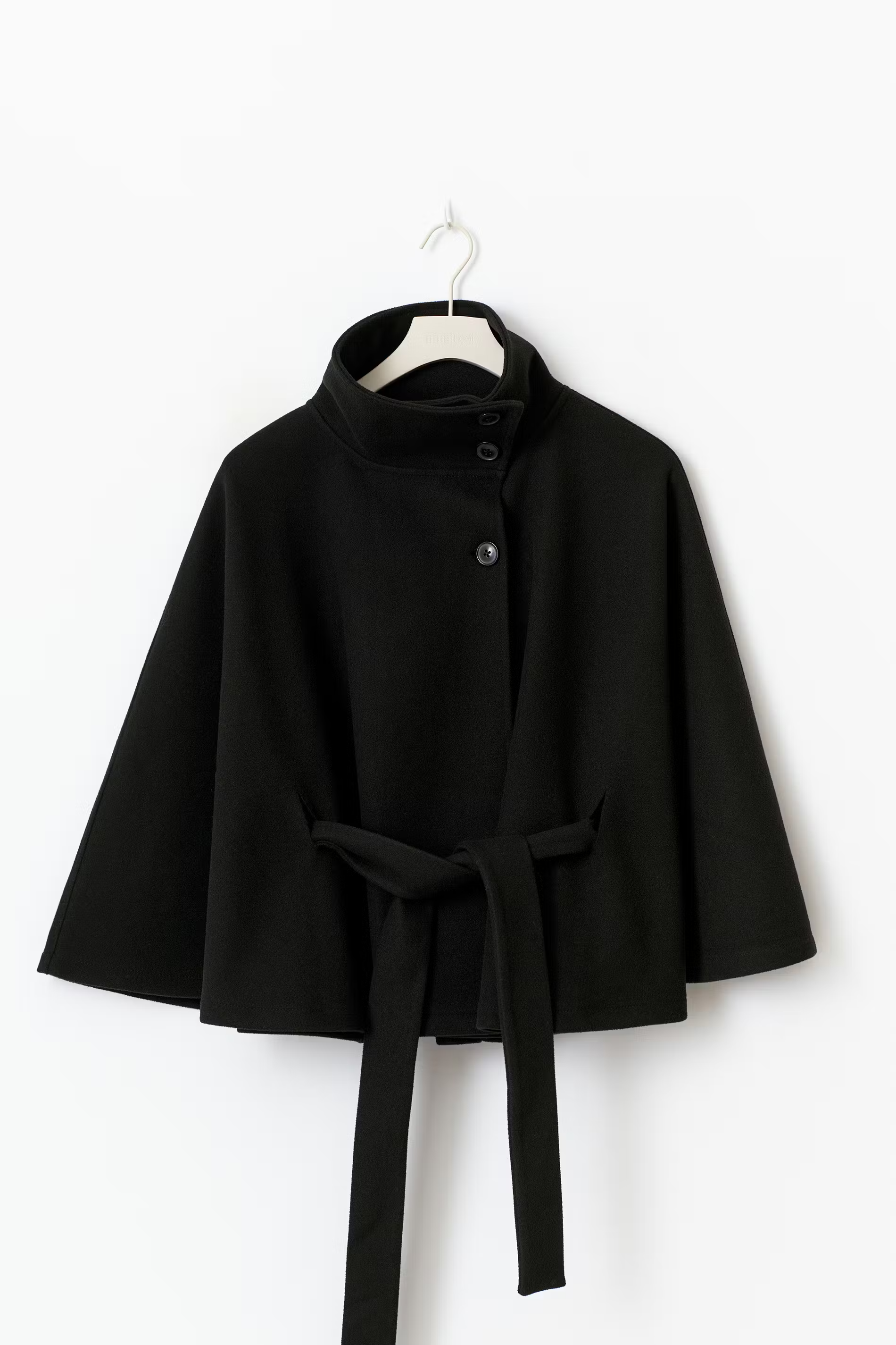 Loreza Cape Coat | Elegant Women’s Coat with Belt & High Collar